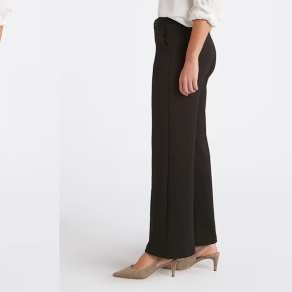 NWT KUT FROM THE KLOTH meg ponti high rise wide leg trouser pants (sz14) - Picture 3 of 7